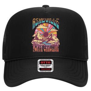 Asheville High Crown Mesh Back Trucker Hat