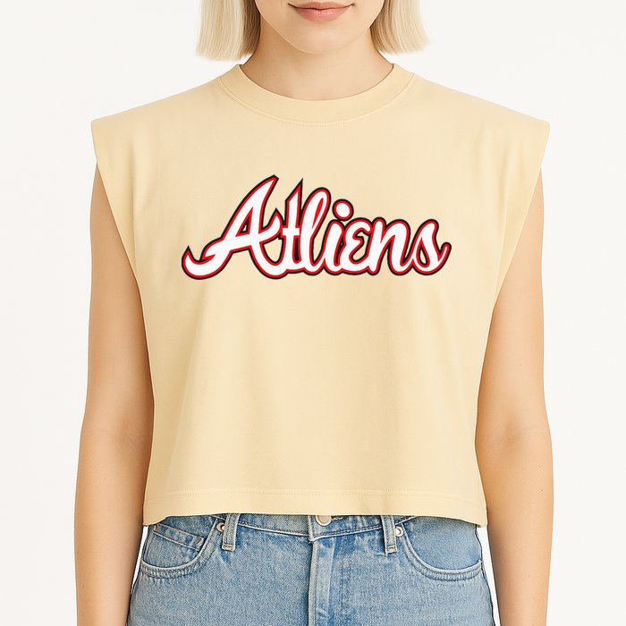 Atliens Atlanta Script Garment-Dyed Women's Muscle Tee