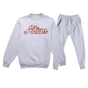 Atliens Atlanta Script Premium Crewneck Sweatsuit Set