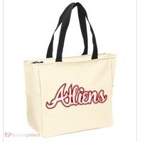 Atliens Atlanta Script Zip Tote Bag