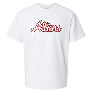 Atliens Atlanta Script Sueded Cloud Jersey T-Shirt