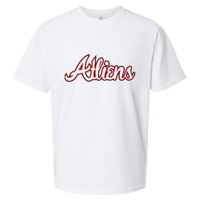Atliens Atlanta Script Sueded Cloud Jersey T-Shirt