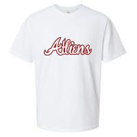 Atliens Atlanta Script Sueded Cloud Jersey T-Shirt