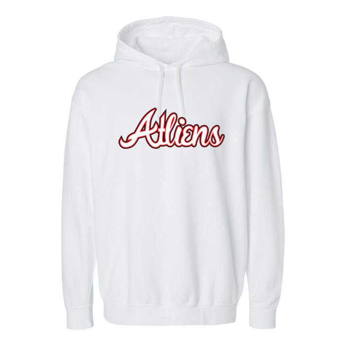 Atliens Atlanta Script Garment-Dyed Fleece Hoodie