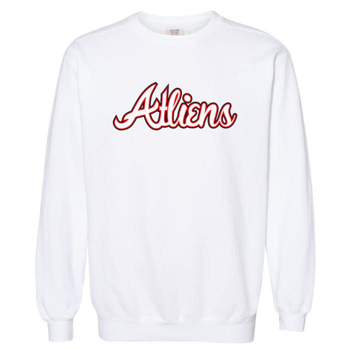 Atliens Atlanta Script Garment-Dyed Sweatshirt