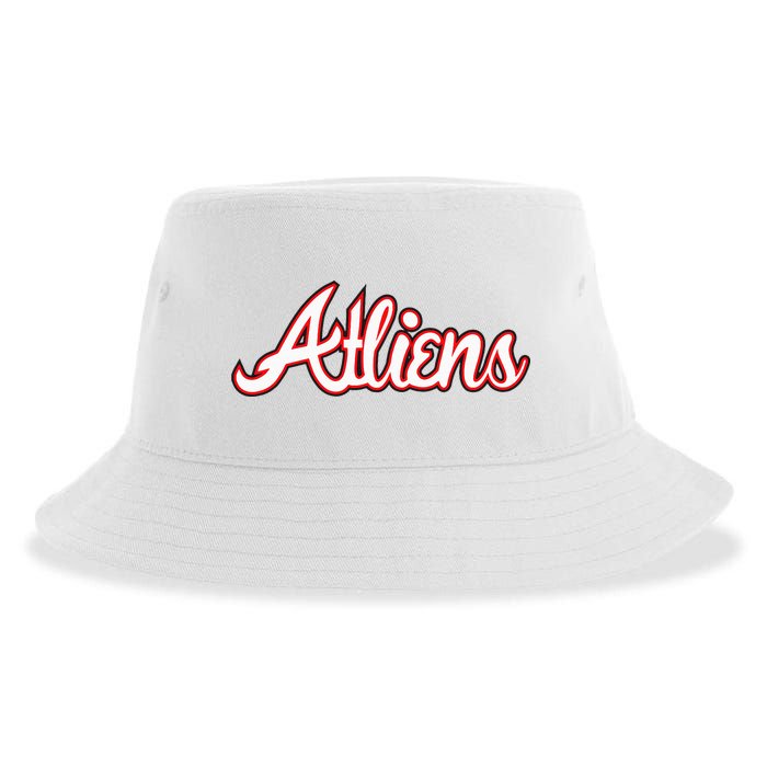 Atliens Atlanta Script Sustainable Bucket Hat