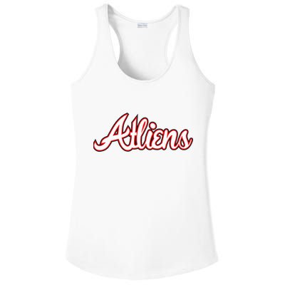Atliens Atlanta Script Ladies PosiCharge Competitor Racerback Tank