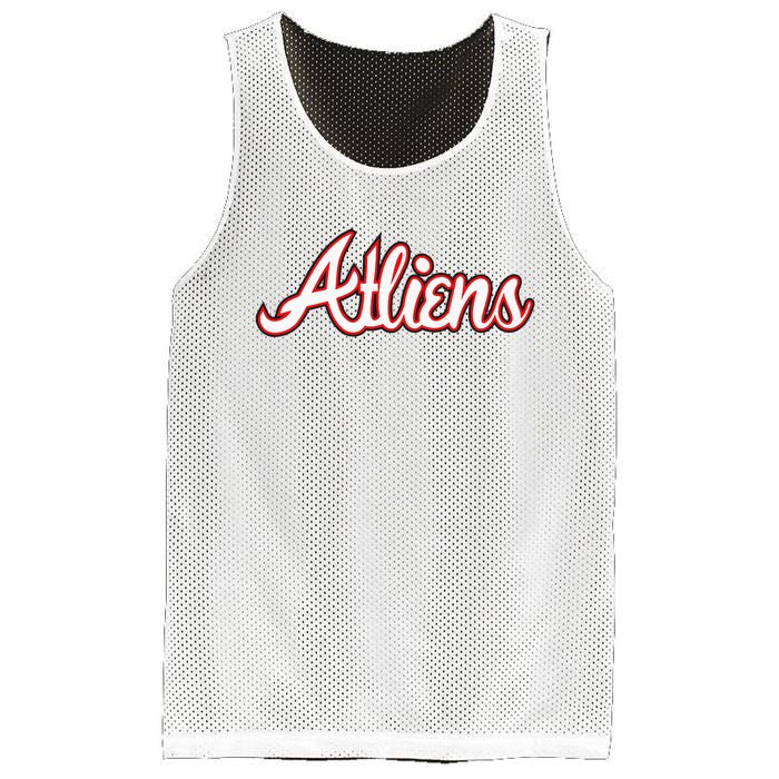 Atliens Atlanta Script Mesh Reversible Basketball Jersey Tank