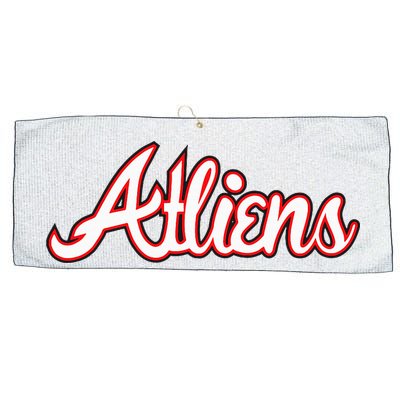 Atliens Atlanta Script Large Microfiber Waffle Golf Towel