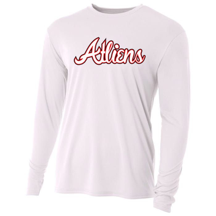 Atliens Atlanta Script Cooling Performance Long Sleeve Crew