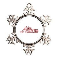 Atliens Atlanta Script Metallic Star Ornament