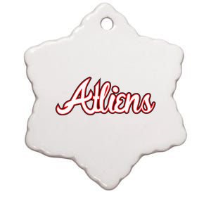 Atliens Atlanta Script Ceramic Star Ornament