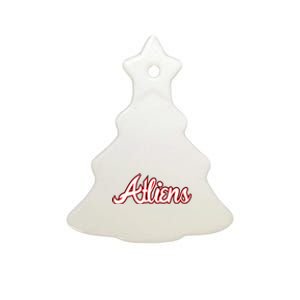 Atliens Atlanta Script Ceramic Tree Ornament