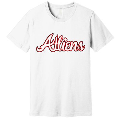 Atliens Atlanta Script Premium T-Shirt
