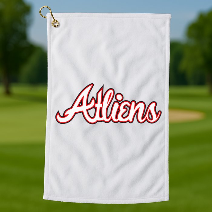 Atliens Atlanta Script Golf Towel
