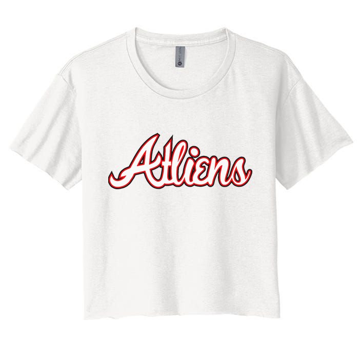 Atliens Atlanta Script Crop Top