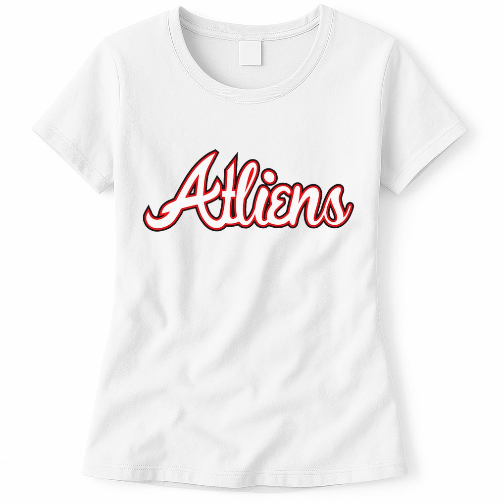 Atliens Atlanta Script Womens T-Shirt