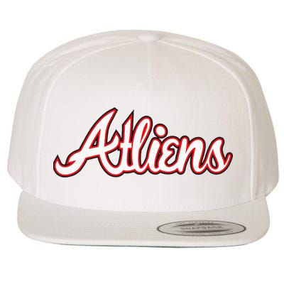 Atliens Atlanta Script Wool Snapback Cap