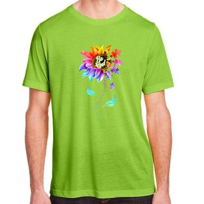 Autism Awareness Sunflower Be Kind Puzzle Mom Support K Gift Adult ChromaSoft Performance T-Shirt