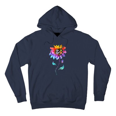 Autism Awareness Sunflower Be Kind Puzzle Mom Support K Gift Hoodie