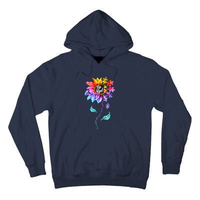 Autism Awareness Sunflower Be Kind Puzzle Mom Support K Gift Tall Hoodie