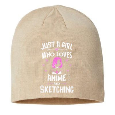 Anime And Sketching, Just A Girl Who Loves Anime Sustainable Beanie