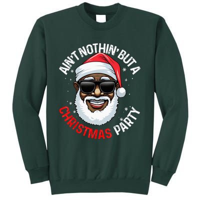 African American Santa Claus Christmas Pajama Sweatshirt