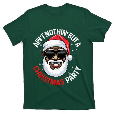 African American Santa Claus Christmas Pajama T-Shirt