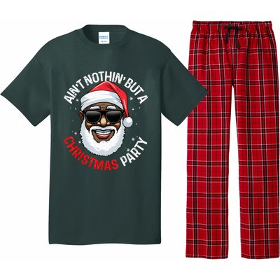 African American Santa Claus Christmas Pajama Pajama Set