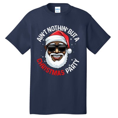 African American Santa Claus Christmas Pajama Tall T-Shirt