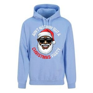 African American Santa Claus Christmas Pajama Unisex Surf Hoodie