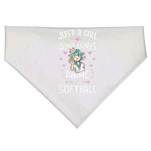 Anime And Softball For Daughter And Girls USA-Made Doggie Bandana