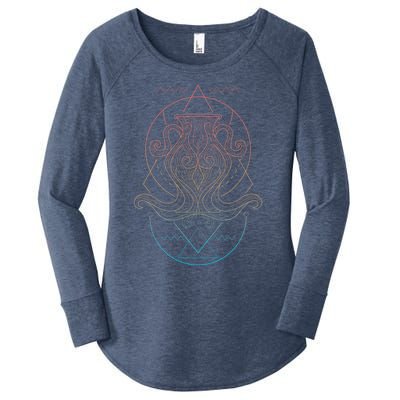 Aquarius Astrological Spiritual Zodiac Sign Cool Gift Women's Perfect Tri Tunic Long Sleeve Shirt