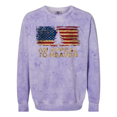 An Appeal To Heaven Patriotic And Inspirational Colorblast Crewneck Sweatshirt