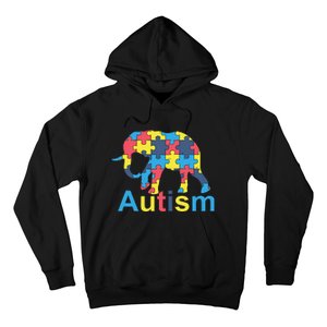 Autism Awareness Tees Elephant Puzzle Hoodie