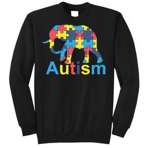 Autism Awareness Tees Elephant Puzzle Sweatshirt