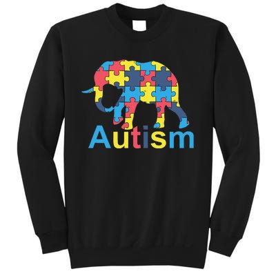 Autism Awareness Tees Elephant Puzzle Sweatshirt