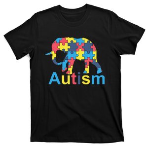 Autism Awareness Tees Elephant Puzzle T-Shirt