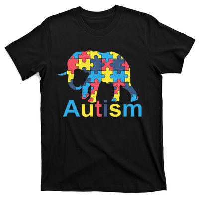 Autism Awareness Tees Elephant Puzzle T-Shirt