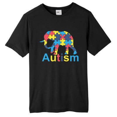 Autism Awareness Tees Elephant Puzzle Tall Fusion ChromaSoft Performance T-Shirt