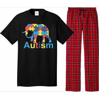 Autism Awareness Tees Elephant Puzzle Pajama Set