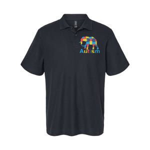 Autism Awareness Tees Elephant Puzzle Softstyle Adult Sport Polo