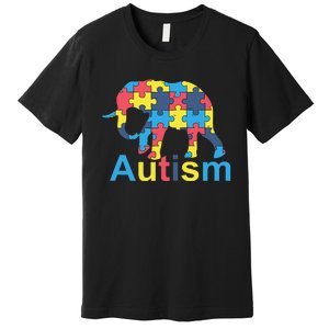 Autism Awareness Tees Elephant Puzzle Premium T-Shirt