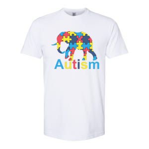 Autism Awareness Tees Elephant Puzzle Softstyle CVC T-Shirt