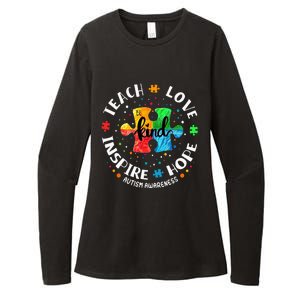 Autism Awareness Teacher Teach Hope Love Inspire Womens CVC Long Sleeve Shirt