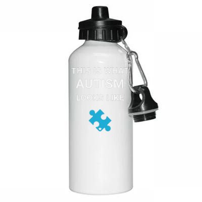 Autism Awareness This Is What Autism Looks Like Aluminum Water Bottle 