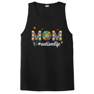 Autism Awareness Tee Mom Life For Autism Mom PosiCharge Competitor Tank