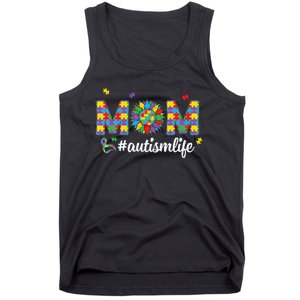 Autism Awareness Tee Mom Life For Autism Mom Tank Top