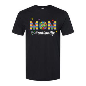 Autism Awareness Tee Mom Life For Autism Mom Softstyle CVC T-Shirt