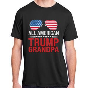 All American Trump Grandpa Flag Sunglasses Adult ChromaSoft Performance T-Shirt